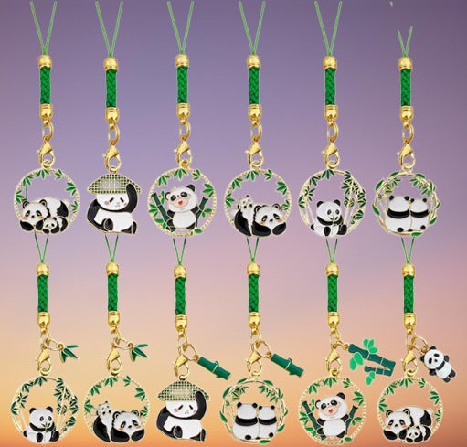 Treasured Moments Panda Mobile Phone Strap Set: A Cherished Collection of 12 Straps