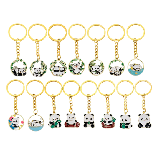 The Panda's Serenade: A Symphony of Fifteen Keychains, Celebrating a Love That Endures