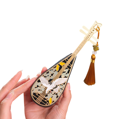 Antique-style Artistic Pipa Chinese Zen-style Incense Holder