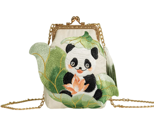 Exquisite Chinese-Style Panda Embroidered Phone Bag: A Chic Fusion of National Elegance and Contemporary Fashion