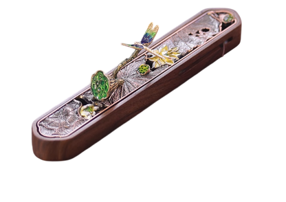 Dragonfly Enamel Color Creative Horizontal Chinese Zen-style Incense Holder