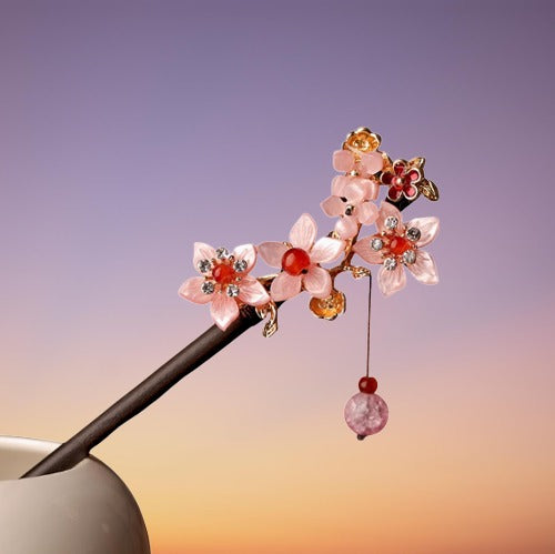 An Ancient Serenade: A Hairpin of Plum Blossoms and Tassels