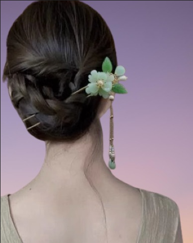 The Poet's Whisper: Whispers of the Imperial Peony Hairpin/ Hair Stick