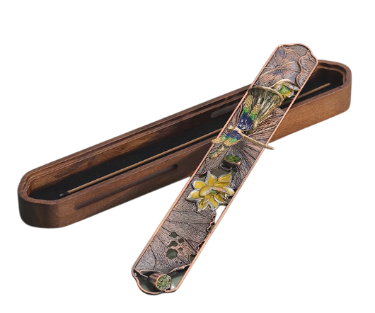 Dragonfly Enamel Color Creative Horizontal Chinese Zen-style Incense Holder