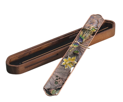 Dragonfly Enamel Color Creative Horizontal Chinese Zen-style Incense Holder